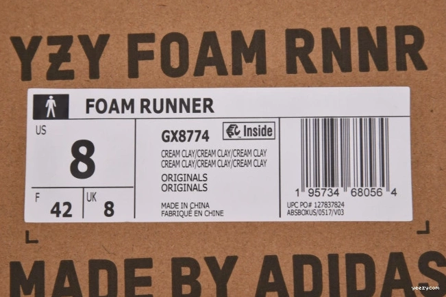 MX RNNR Yeezy GX8774 Foam Clay Adidas Cream 0824
